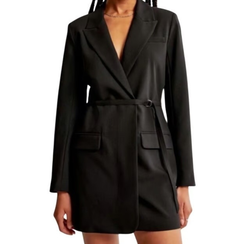 Abercrombie & Fitch Belted Blazer Mini Dress
